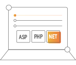 支持ASP、PHP、.Net等多種語言開發(fā)